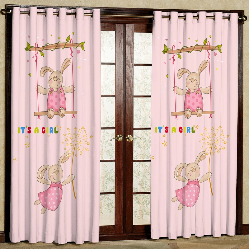 پرده مدل خرگوش مخمل پانچی کد 4846 سایز 140x200 سانتی متر