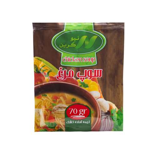 سوپ نیمه آماده مرغ نیوگرین - 70 گرم