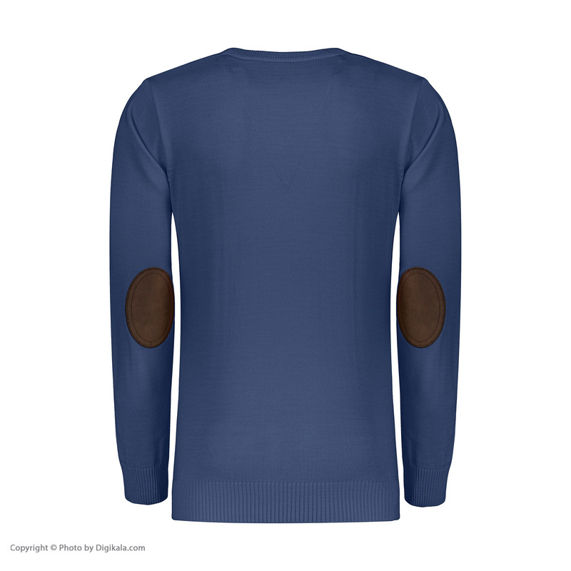 پلیور مردانه تریکو پاییزان مدل P700 رنگ آبی نفتی