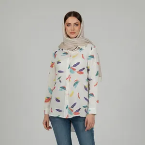 شومیز آستین بلند یقه برگردان زنانه السانا مدل پارسانا کد 243336