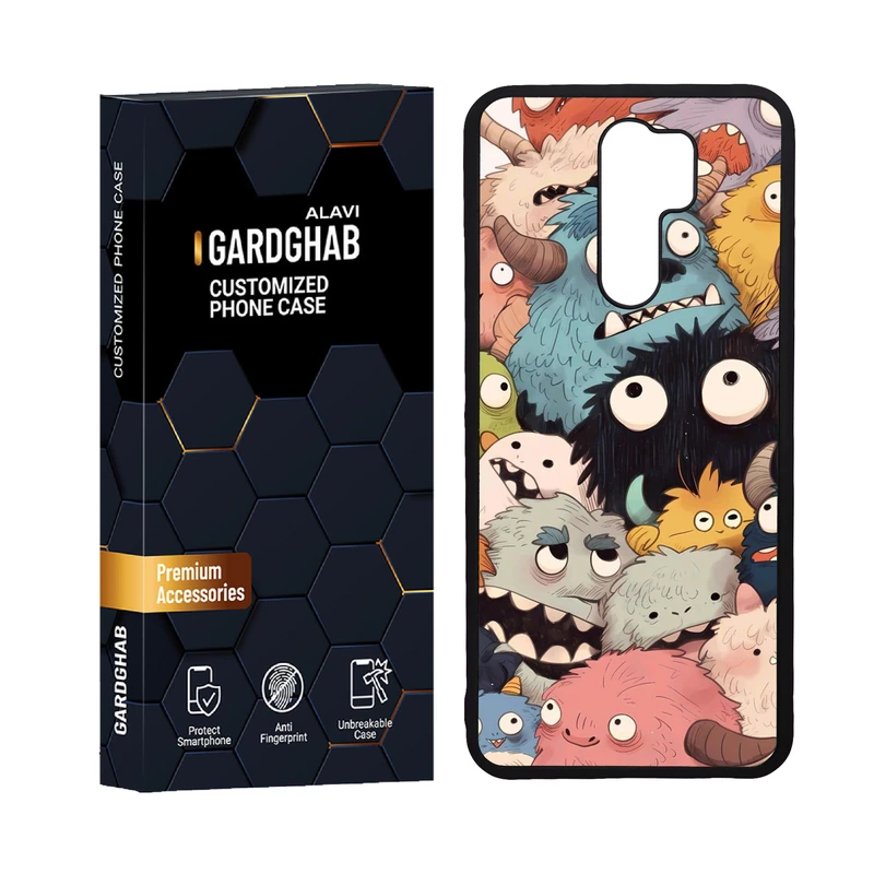 کاور گارد قاب علوی مدل دورژله ای کارتنی و انیمه مناسب برای گوشی موبایل شیائومی Redmi 9 / Redmi 9 Prime