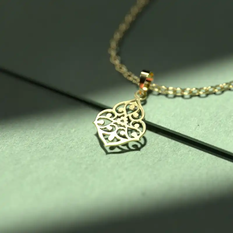 گردنبند طلا 18 عیار زنانه مدوپد مدل هندسی کد UU2-1-1092