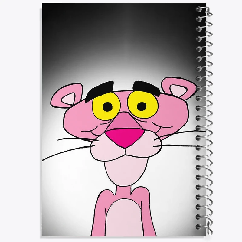 دفتر شطرنجی 50 برگ خندالو مدل پلنگ صورتی کد F2227