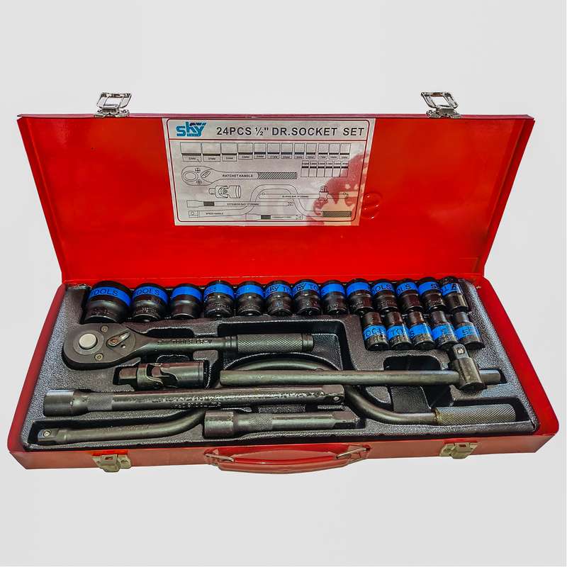 آچار بکس و سری بکس اسکای مدل TRS PT 559-4785 مجموعه 24 عددی