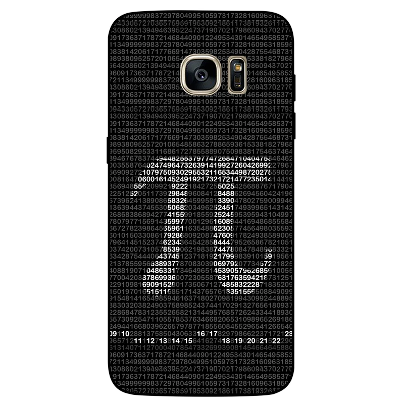 کاور مگافون طرح عدد پی مدل 7240 مناسب برای گوشی موبایل سامسونگ Galaxy S6 Edge