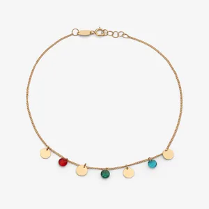 پابند طلا 18 عیار زنانه روبی آرت گالری مدل 326927