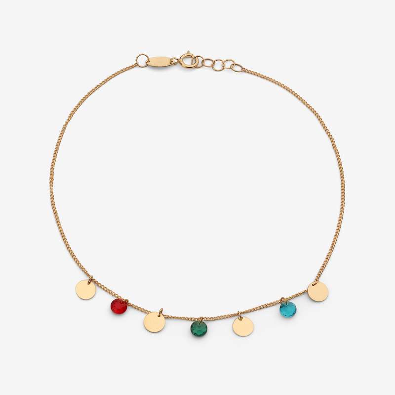 پابند طلا 18 عیار زنانه روبی آرت گالری مدل 326927