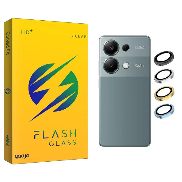 محافظ لنز گوشی یاکیا مدل Yca Ringi مناسب برای گوشی موبایل شیائومی Redmi Note 13 Pro 4G