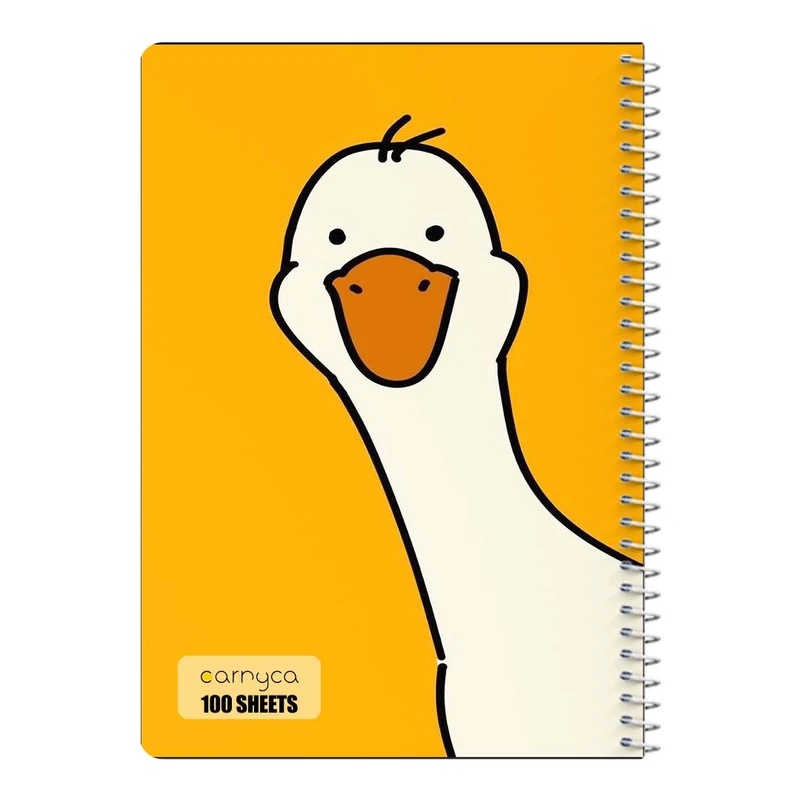 دفتر مشق 100 برگ سیمی کارنیکا طرح اردک کیوت Cute Duck کد 36350