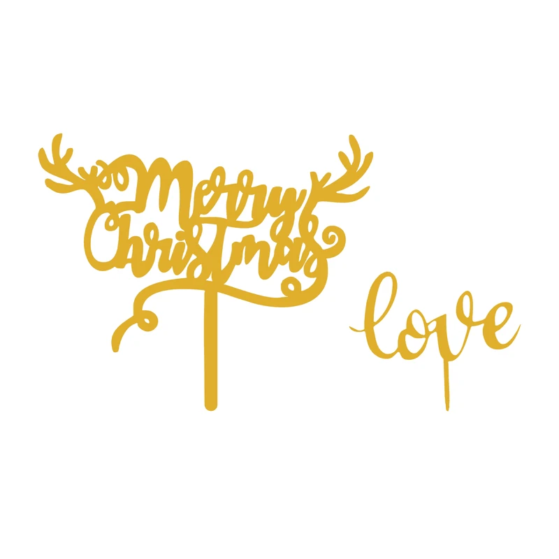 تاپر کیک هانستو مدل Merry Christmas کد TP049 مجموعه دو عددی