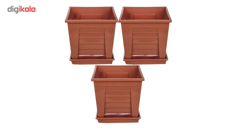 گلدان گلباران مدل 430 مجموعه سه عددی