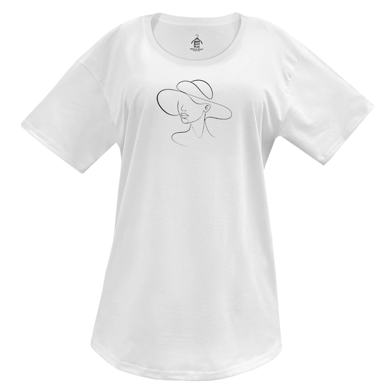 تی‌شرت لانگ آستین کوتاه زنانه مدل وایولت کد WH.1014