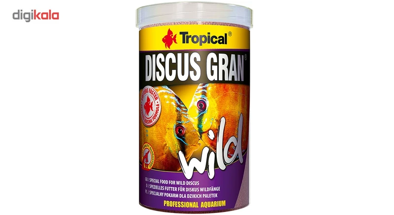 عکس شماره 2 : غذای ماهی تروپیکال مدل discus gran wild وزن 110 گرم