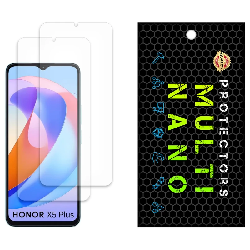 محافظ صفحه نمایش مات مولتی نانو مدل X-S2M مناسب برای گوشی موبایل آنر X5 Plus بسته دو عددی
