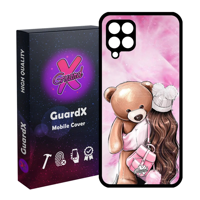 کاور گارد ایکس طرح Girl مدل Glass10088 مناسب برای گوشی موبایل سامسونگ Galaxy M32 4G / F22