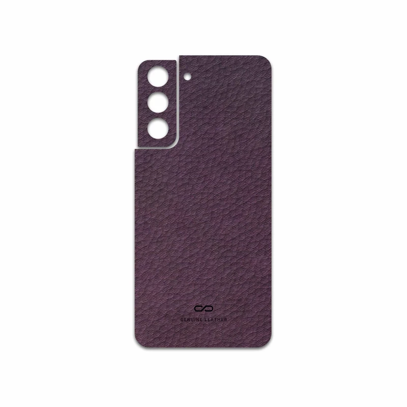 برچسب پوششی ماهوت مدل Purple-Leather مناسب برای گوشی موبایل سامسونگ Galaxy S21 FE 5G