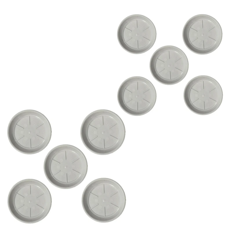 زیرگلدانی شیک پلاستیک مدل S1 سایز 11.5 سانتی متر مجموعه 10 عددی