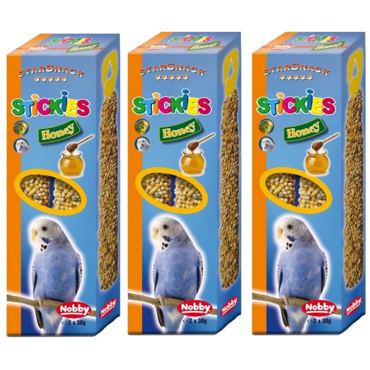غذای تشویقی طوطی سانان کوچک نوبی مدل Parakeets Honey بسته 6 عددی