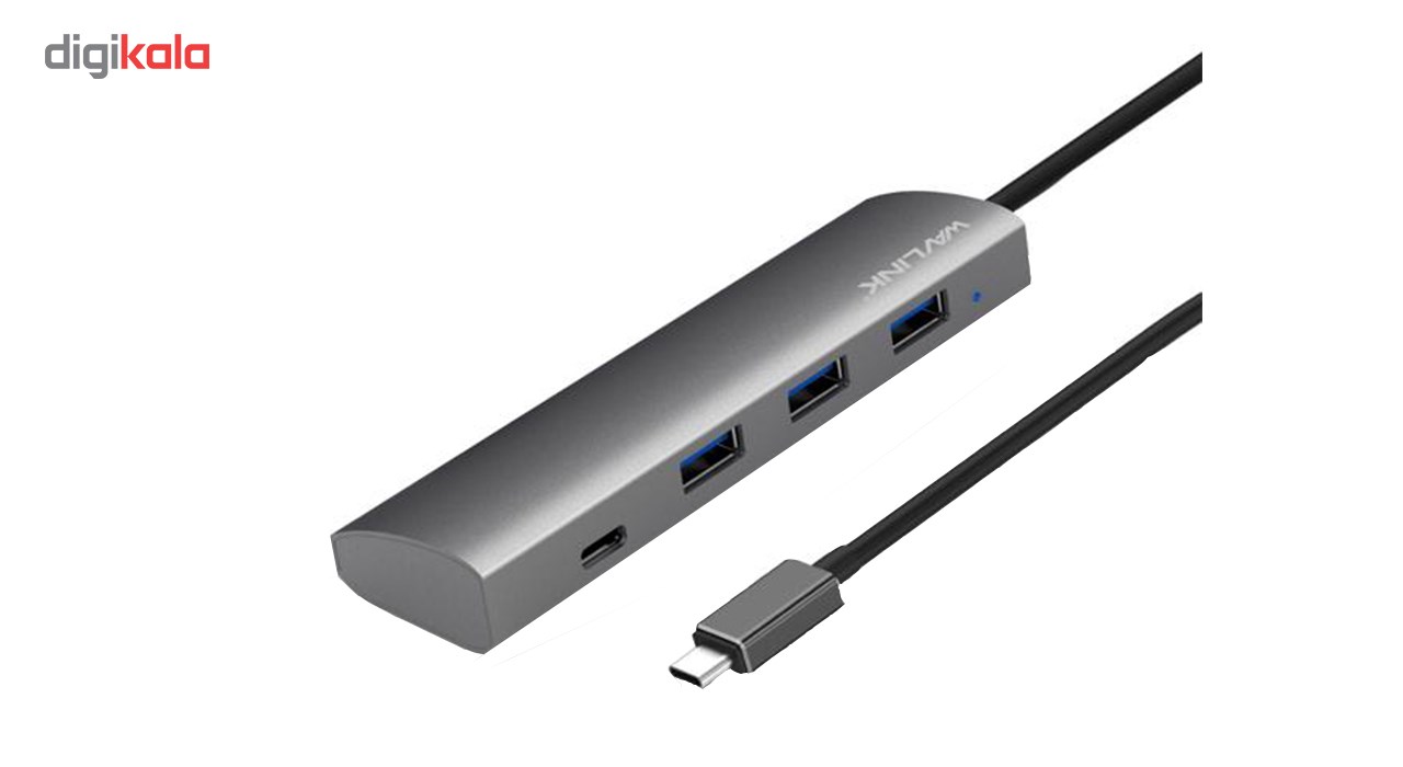 هاب4 پورت USB-C به همراه Power Delivery ویولینک مدل WL-UH3047C1