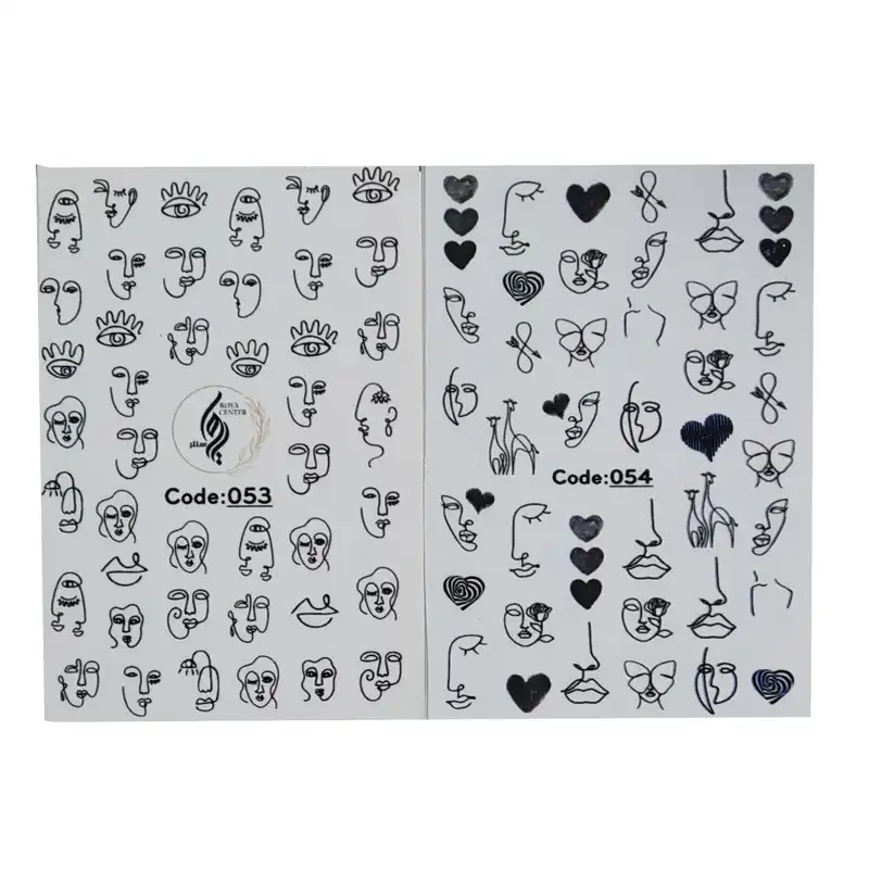 برچسب لنز ناخن رویاسنتر مدل 5354 مجموعه 2 عددی