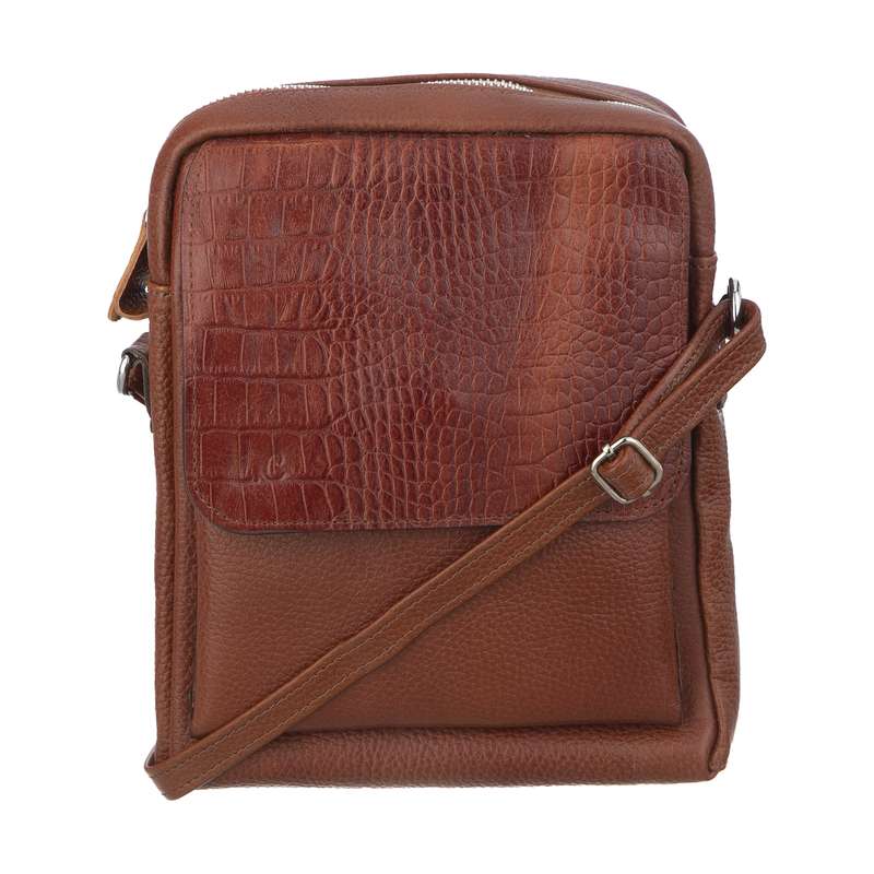 کیف رودوشی مردانه شهر چرم مدل H30021