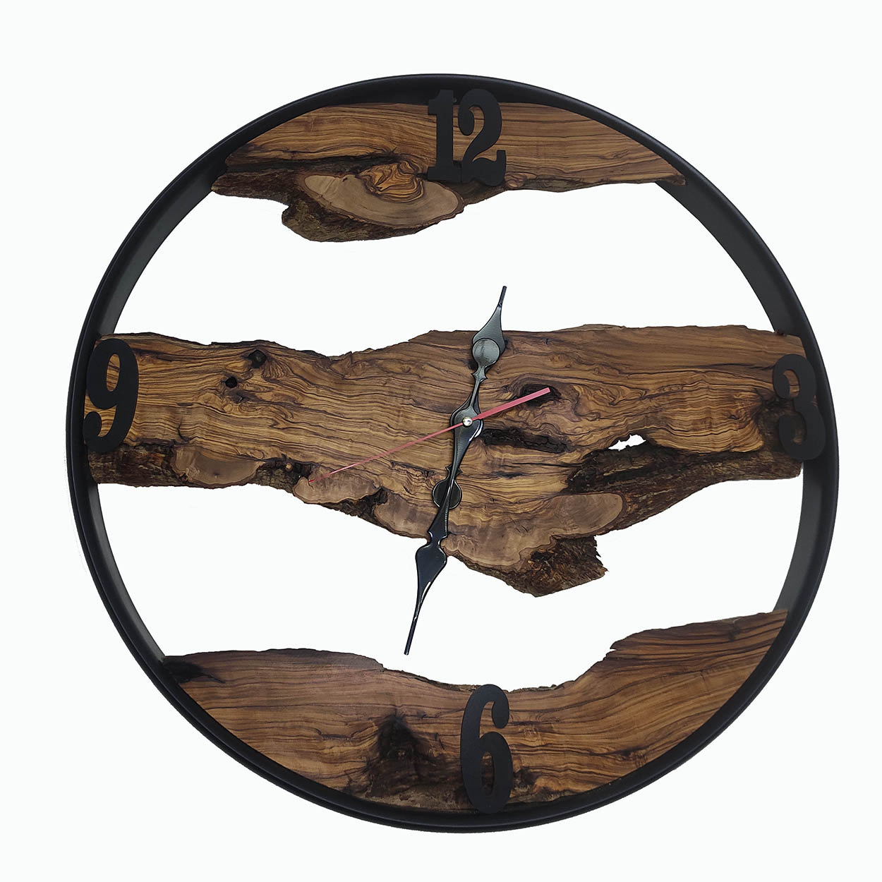  ساعت دیواری چوبی مدل روستیک کد 0601