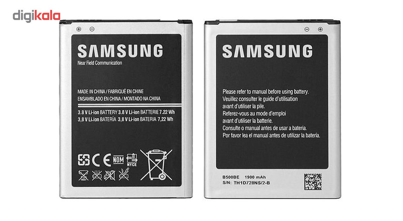 باتری موبایل گالکسی مدل B500BE با ظرفیت 1900mAh مناسب برای گوشی موبایل سامسونگ S4 Mini