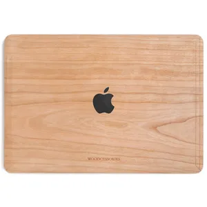 کاور چوبی وودسسوریز مدل Apple Logo مناسب برای مک بوک پرو تاچ بار 15 اینچی 2016، 2017، 2018