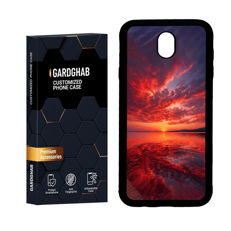 کاور گارد قاب مدل دور ژله ای منظره و طبیعت مناسب برای گوشی موبایل سامسونگ Galaxy J7 Pro