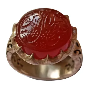 انگشتر نقره مردانه مدل عقیق کد 0032