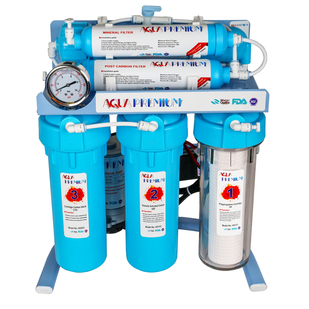 دستگاه تصفیه کننده آب آکواپرمیوم مدل A6RO6-BL-TP
