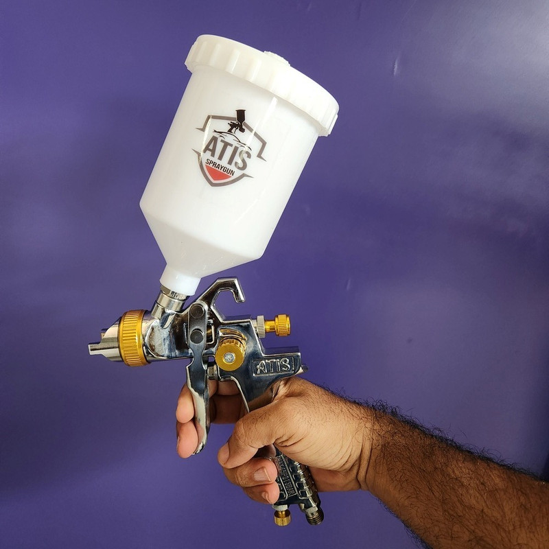 پیستوله رنگ آتیس مدل H827 سه تنظیمه کد نازل 1/4