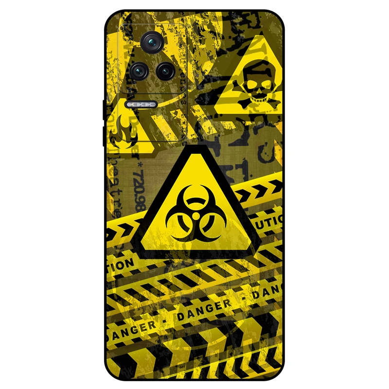 کاور مگافون طرح خطر مدل 7703 مناسب برای گوشی موبایل شیائومی Poco F4 5G / Redmi K40S  