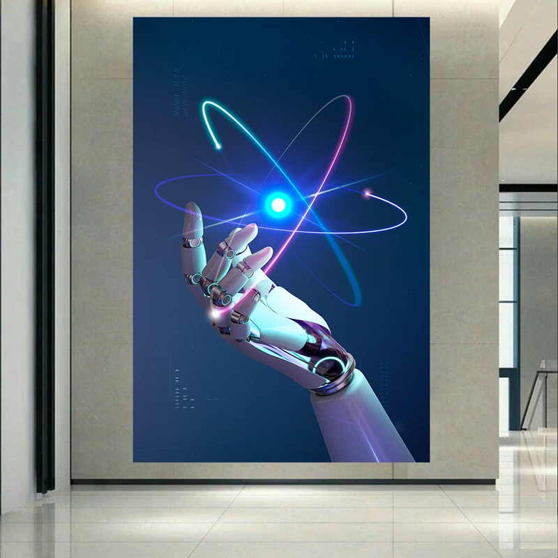 تابلو بوم طرح مخمل هوش مصنوعی مدل تکنولوژی کد AR31115