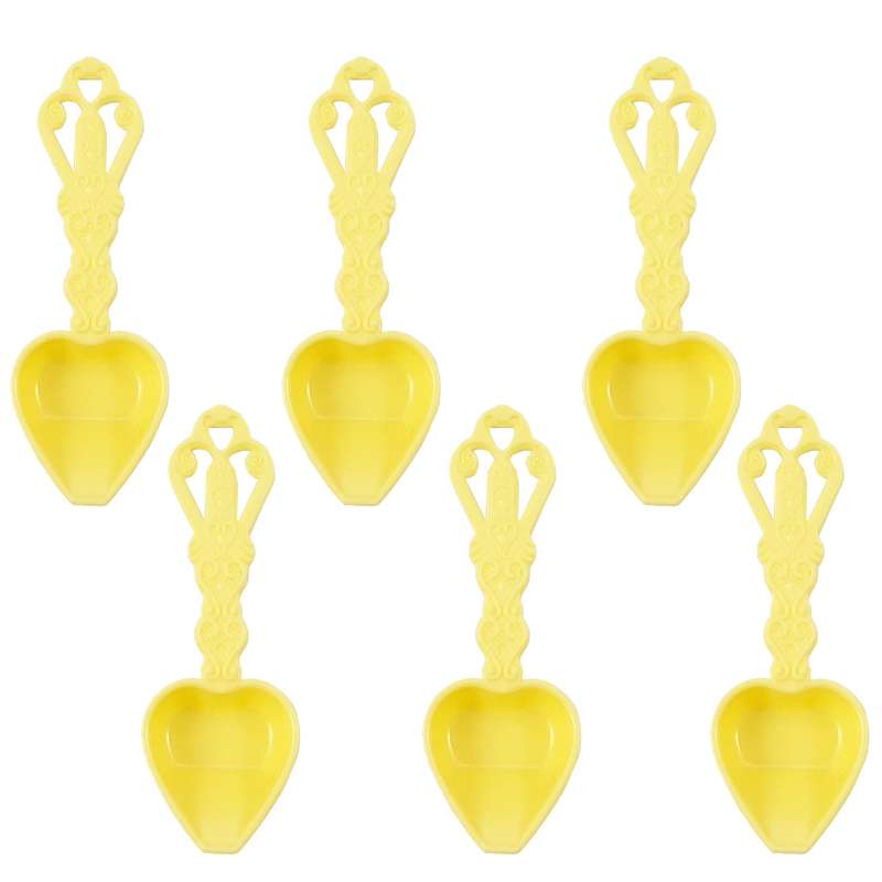 پیمانه ادویه طرح قلب بسته 6 عددی