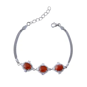   دستبند نقره زنانه بازرگانی میلادی کد DP_176