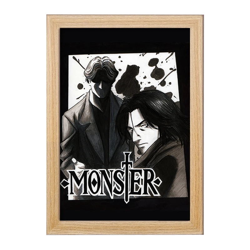 تابلو خندالو مدل دکتر کنزو تنما و یوهان لیبرت انیمه مانستر Monster  کد 17125