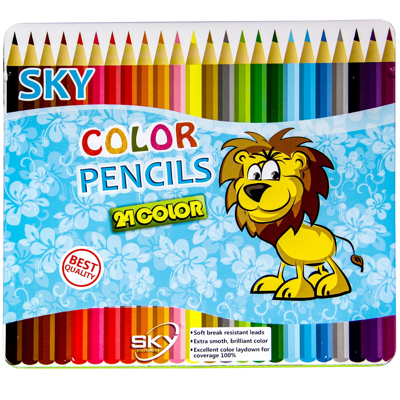 مداد رنگی 24 رنگ اسکای طرح شیر