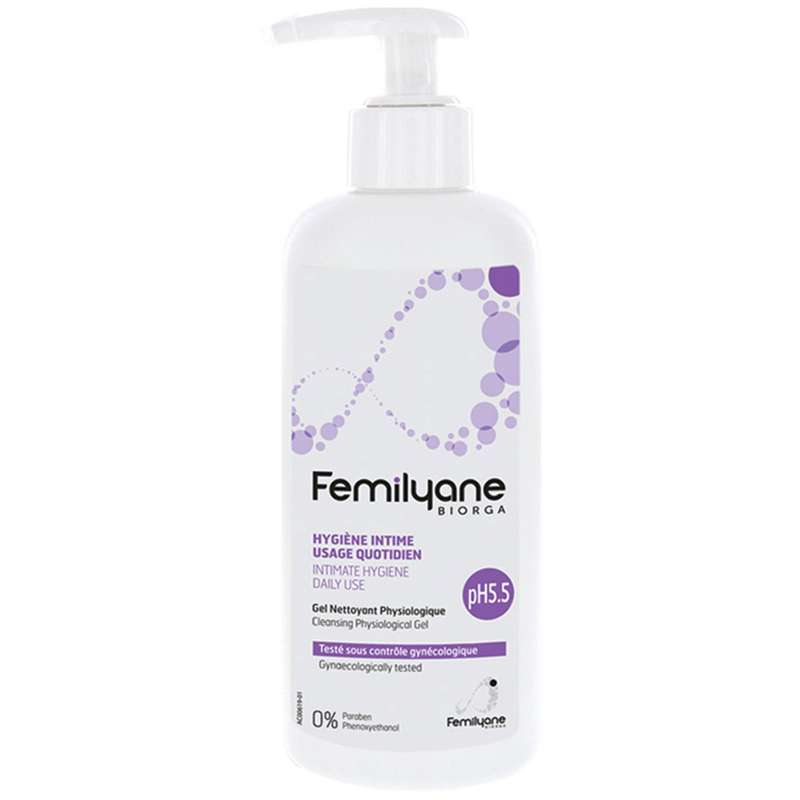 ژل بهداشتی بایورگا سری Femilyane مدل Physio pH5.5 حجم 200 میلی لیتر