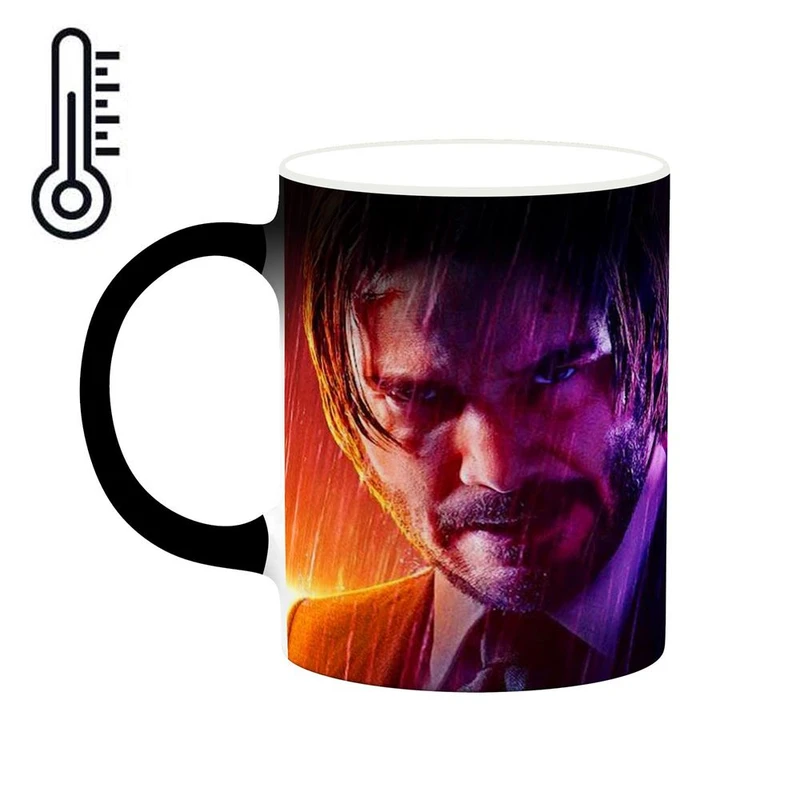 ماگ حرارتی کاکتی طرح جان ویک john wick 4 مدل mgh26446