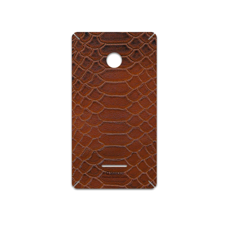 برچسب پوششی ماهوت مدل Brown-Snake-Leather مناسب برای گوشی موبایل مایکروسافت Lumia 532