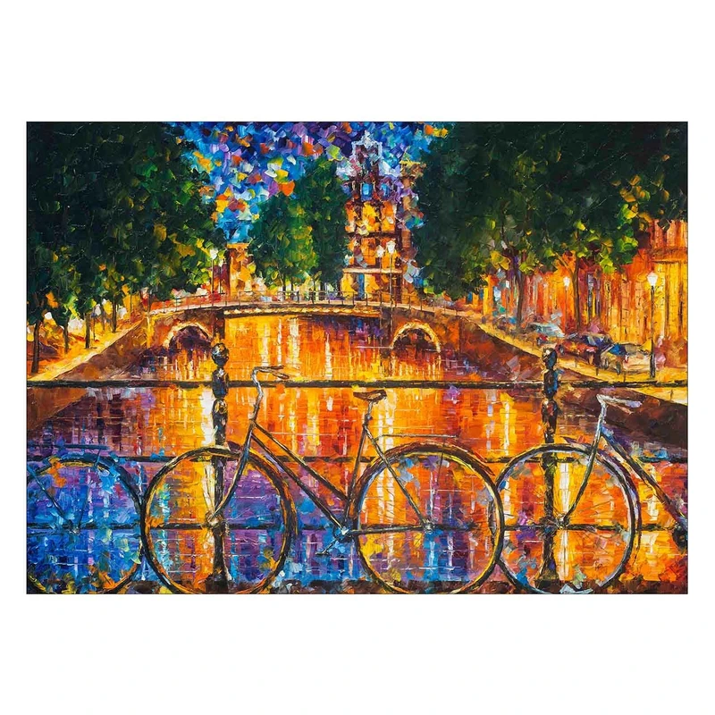 تابلو شاسی ونسونی طرح Afremov Paintings سایز 30x40 سانتی متر