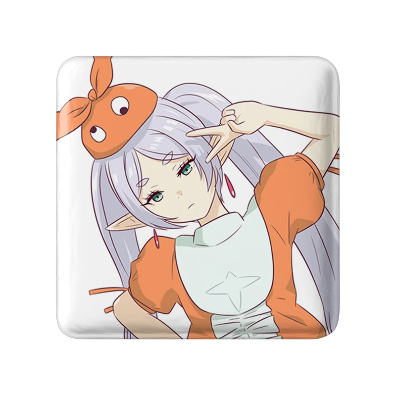 مگنت خندالو طرح انیمه فریرن (Frieren) مدل مربعی کد 33947