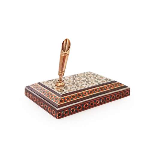 قلمدان خاتم کاری هنرلوکس مدل رعناب