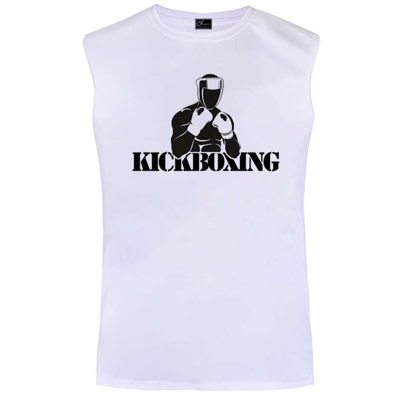 تاپ مردانه مدل بوکس کد B15 رنگ سفید