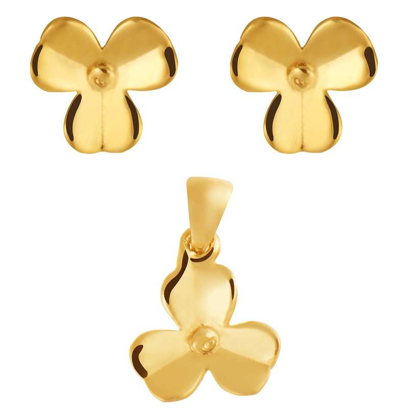 نیم ست طلا 18 عیار رزا مدل SG14