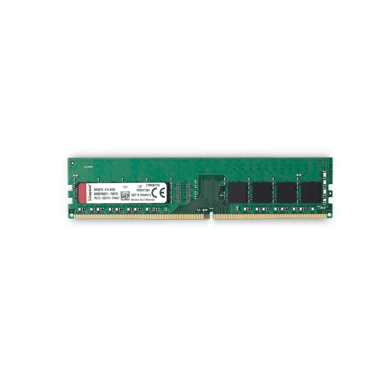 رم دسکتاپ DDR4 تک کاناله 2400 مگاهرتز CL17 کینگستون مدل KVR24N17S6 ظرفیت 4 گیگابایت