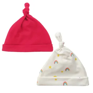 کلاه نوزادی مدل ستاره و آسمان کد 01 بسته دو عددی