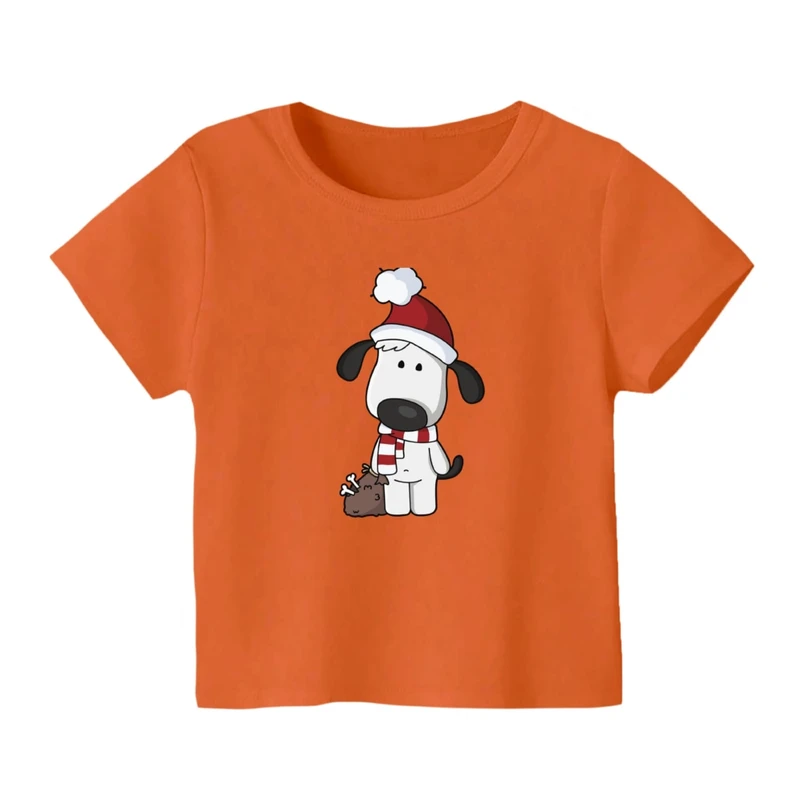 تی شرت آستین کوتاه بچگانه مدل سگ کریسمس کد 2