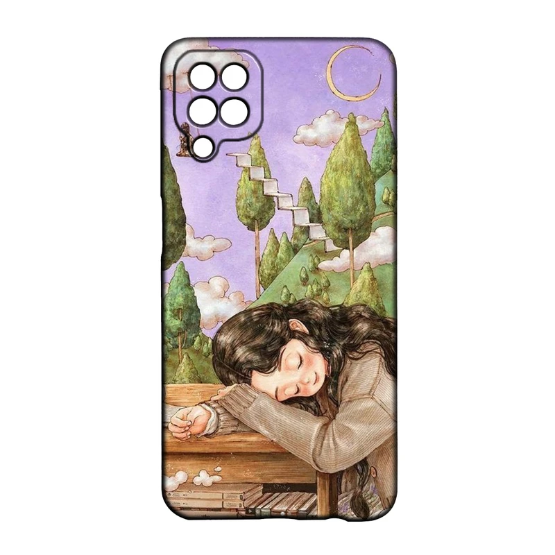 کاور طرح دخترانه کد 243 مناسب برای گوشی موبایل سامسونگ Galaxy A22 4g